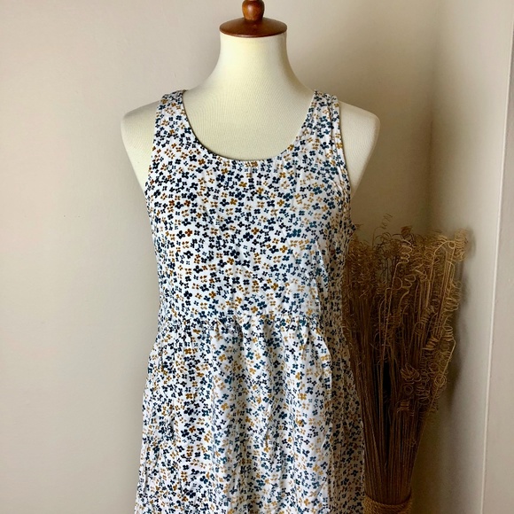 Old Navy Pockets Mini Summer Dress Floral Medium - Picture 2 of 11